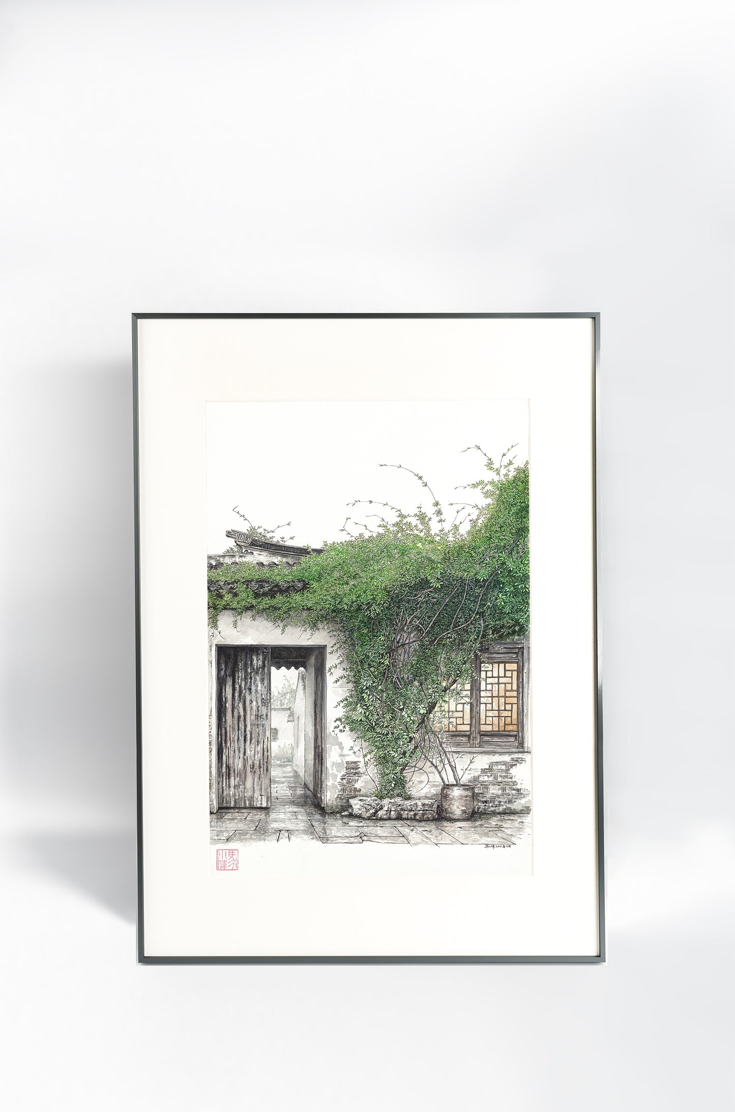 Wisteria in Rain